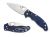 Spyderco Manix 2 Lightweight PE Bleu Translucide Couteau de poche EDC