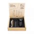 Laguiole Style de Vie Luxury Line Couteau de poche Bois Zebrano avec étui en cuir et barre d'affûtage