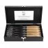 Laguiole Style de Vie Luxury Line 6 Fourchettes Bois de chêne Stonewash