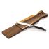 Soucoupe Laguiole Style de Vie Premium Line en bois d'acacia avec revêtement Laguiole noir